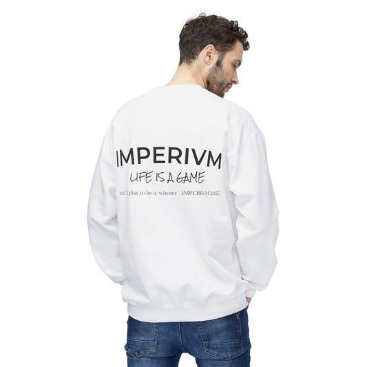 `Life is a game´ White Sweatshirt